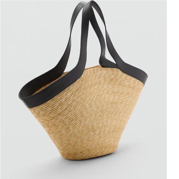 Mango Handbags - MANGO Natural Fibre Basket Bag